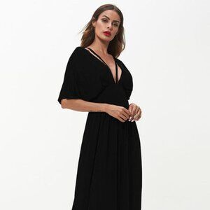 Strappy Neck Maxi Dress